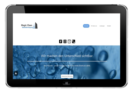 Professionelle Website